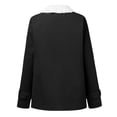 thumbnail image 5 of Fleece Winter Coat for Women Sherpa Lined Warm Plus Size Button Down Lapel Collar Long Sleeve Casual Jacket, 5 of 5