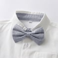 thumbnail image 5 of Kaprioy Baby Boy Winter Clothes Lapel Long Sleeve Button Down Shirt With Bow Tie Adjustable Strap Trousers 2Pcs Formal Outfit Set 3 6 12 18 Months 2T 3T 4T 5T 6T 7T 8T 9T Wedding Dress Clothes, 5 of 9