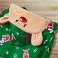 thumbnail image 3 of PatPat Christmas Family Matching Pajamas Green Reindeer PJs Hooded Bodysuits Gift for Family Baby Kids Couple Adult Dog Pajamas Bodysuits,Green Reindeer,Old Version, 3 of 7