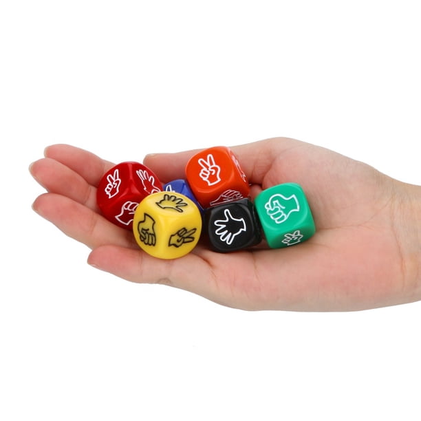 Juego de dados acrílicos poliédricos | Dados de resina multicara | Paquete de 6 piezas | Dados de juego grandes de 2 cm | Surtido Colorido | Accesorios para juegos de mesa RPG | Dados multicolores