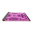 thumbnail image 2 of Ahgly Company Indoor Round Abstract Pink Modern Area Rugs, 7' Round, 2 of 4