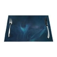 thumbnail image 1 of YFYANG Washable Heat-Resistant Placemats, 70% PVC/30% Polyester, Mysterious Galaxy Kitchen Table Mat, 12" x 18" 4 Piece, 1 of 6