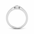 thumbnail image 3 of HeartsAndYou 0.6ct Engagement Ring for Women Round Cut Moissanite Heart Valentine 18k White Gold Over Silver, 3 of 9