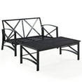 thumbnail image 4 of Afuera Living 2-Piece Metal/Fabric Sofa Set in Oatmeal/Oil Rubbed Bronze, 4 of 11