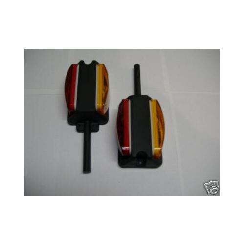 (2) Incandescent Side Marker Clearance Trailer Fender Lights