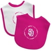 MLB San Diego Padres Pink 2-Pack Bibs