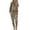 Apricot Leopard Print, variant on Pajamas Women's Long Sleeve Pj Set Soft 2 Piece Loungewear Sleepwear with Jogger Pants