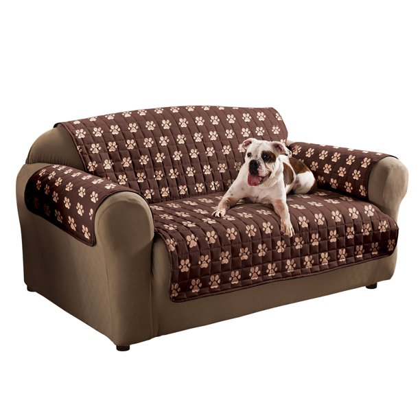 Innovative texile solutions paw prints microfiber protector sofa couch cover