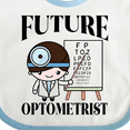 thumbnail image 4 of Inktastic Future Optometrist Eye Doctor Boys Baby Bib, 4 of 4