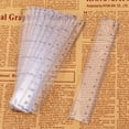 thumbnail image 2 of Paquete de 10 reglas de plástico transparente, regla recta de 15cm y 6 pulgadas, Kit de regla de plástico transparente, herramienta de medición para estudiantes, escuela y oficina Fokelyi CZBG-HQ94, 2 of 4