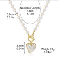 thumbnail image 3 of JunYeShi Clearance Under $2.00 Mother's Day Jewelry, Pearl Love Pendant Necklace, Heart-shaped Necklace, Female Love Necklace, 3 of 5