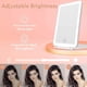 thumbnail image 3 of Travel Makeup Mirror With 10x Magnifying Mirror, Vanity Mirror With 80leds, 3 Color Lighting, Rechargeable 2000mah Batteries, 3 of 5