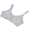 thumbnail image 4 of Sujetador de lactancia para mujer, con encaje suave, cierre frontal, fino, cómodo, sin costuras, para maternidad (gris 40/90), 4 of 14