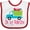 White/Red, variant on Inktastic Be My Valentine Heart Truck Boys or Girls Baby Bib