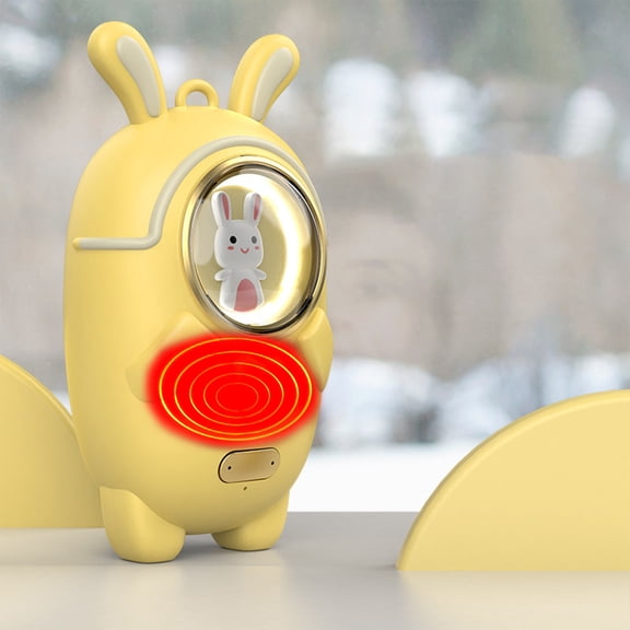 Nkmbld Portable Hand Warmers, Cute Pet Fast Hot Hands Reusable Portable Electric Heater for Camping Hunting Golf, Gifts for Women Men, Yellow