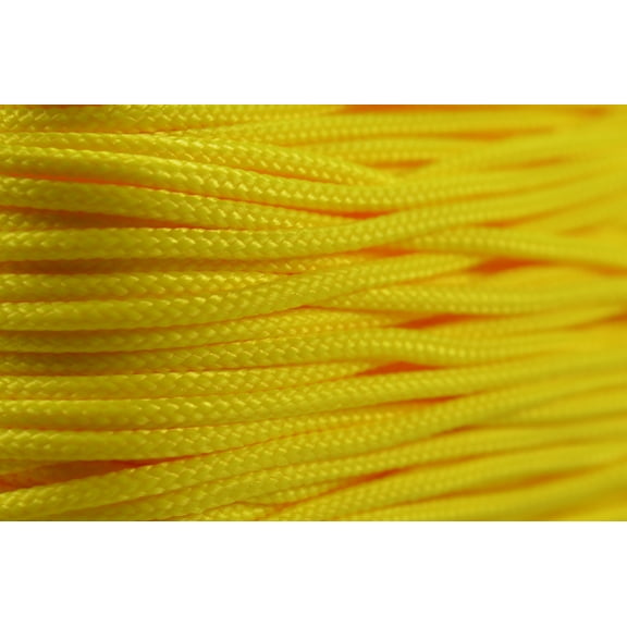 95 Cord - Yellow - Type 1 Cord - 100 Feet on Plastic Winder - Bored Paracord Brand