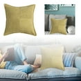 thumbnail image 2 of Funda de almohada de pana con costuras a rayas y borde ancho, almohada de sofá, adecuada para decorar el sofá del salón, 2 of 7