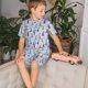 thumbnail image 4 of Balery Sailboats And Seagulls Conjunto de Pijama Infantil de Manga Corta con Estampado – Ropa de Dormir de Algodón Suave-XX-Large, 4 of 6