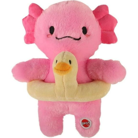 Spot 54967 Axolotl with Duck Tube Dog Toy - 10 in.
