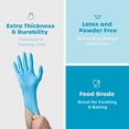 thumbnail image 6 of GUSTO Synthetic Vinyl Gloves Disposable Latex Free Plastic Gloves, Small 100-Pack, 6 of 6