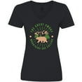 thumbnail image 3 of Inktastic The Great Smoky Mountains Are Calling Women's V-Neck T-Shirt, 3 of 5