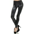thumbnail image 3 of Jxximdong Leggings for Women Womens Sexy Shiny Faux Leather Leggings Pants Clubwear Trousers Tight Body Black L Yoga Pants, 3 of 5