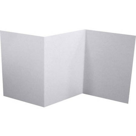 Red And White Wedding Invitations - A7 Z-Fold Invitation (5 x 7) - Silver Metallic (10 Qty.)