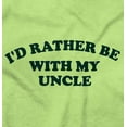 thumbnail image 2 of Rather Be With Uncle Nephew Niece Romper Boys or Girls Infant Baby Brisco Brands 6M, 2 of 7