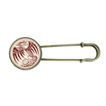 thumbnail image 1 of Chinese Phoenix Animal Portrait Retro Metal Brooch Pin Clip Jewelry, 1 of 3