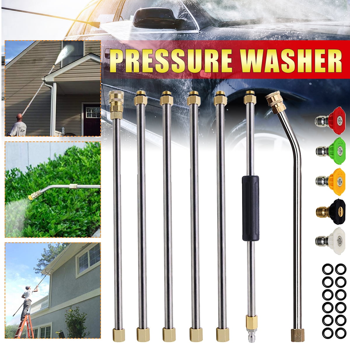 Gutter Cleaning Tool Pressure Washer Extension Wands, Roof Cleaner