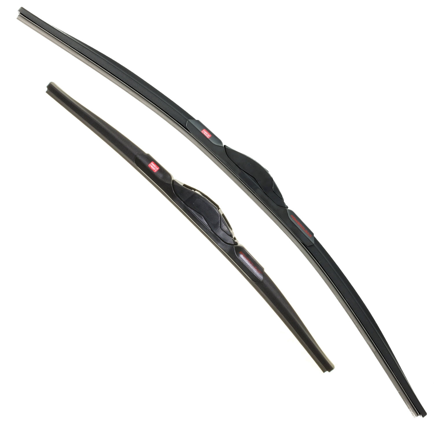PowerClear by PowerStop – PCK-2417-1 - Front 24" + 17" Windshield Wiper Blade Set, J-Hook Type For Honda Accord, Dodge Caliber, Toyota Avalon, Toyota Prius, Lexus LS460 [Model Specific]