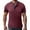 Wine, variant on YLSDY Men's Casual Henley Shirts Classic Button Cotton Short Sleeve T-Shirt Summer Basic Solid Lightweight Tees Tops Gray XXL