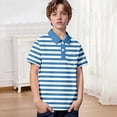 thumbnail image 3 of SHenli Boys Polo Shirts 4T Button Closure Gradient Shirt Short Sleeve Pocket Shirts Comfortable & Soft Trendy Tops Toddler Boy Clothes, 3 of 5