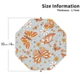 thumbnail image 3 of Fuzoiu Retro Floral Butterfly Print Leather Coasters Set,Drink Coasters Set of 6,for Tabletop Protection, Durable PVC Coasters,Home Décor and Housewarming Gift,Octagon, 3 of 7