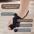 thumbnail image 5 of Scheam Bunion Corrector and Bunion Relief Sleeve - 2-Pack Gel Pads Hallux Valgus Cover - Toe Socks with Cushions for Men and Women – Bunion Bootie（Black / L）, 5 of 7
