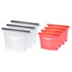 thumbnail image 1 of Bolsas Reutilizables Para Almacenamiento De Alimentos 7 Piezas, Bolsas Reutilizables Para Bocadillos Bolsas Para Sándwich Reutilizables De Pie, Sello Hermético Y A Prueba De Fugas, Adecuadas Para Sándwich Frutas Verduras-Blanco/Rojo Unique Bargains juegos de contenedores de almacenamiento de alimentos, 1 of 6