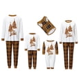 thumbnail image 6 of Nibbcoa Family Matching Christmas Pajamas Set Long Sleeve Tops Plaid Trousers, 6 of 10