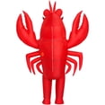 thumbnail image 5 of Inflatable Lobster Costume Adult, Inflatable Costume For Adult, Blow Up Crawfish Costumes Women/Men For Funny Party, Lobster Dress, Onesie For Mardi Gras/Halloween,Height 59"–74.8",Lobster, 5 of 12