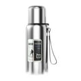 thumbnail image 2 of Botella de agua aislada, hervidor portátil, dispensador de bebidas calientes, para bebidas frías y calientes, retención de calor, taza térmica para 600 ml, 2 of 8