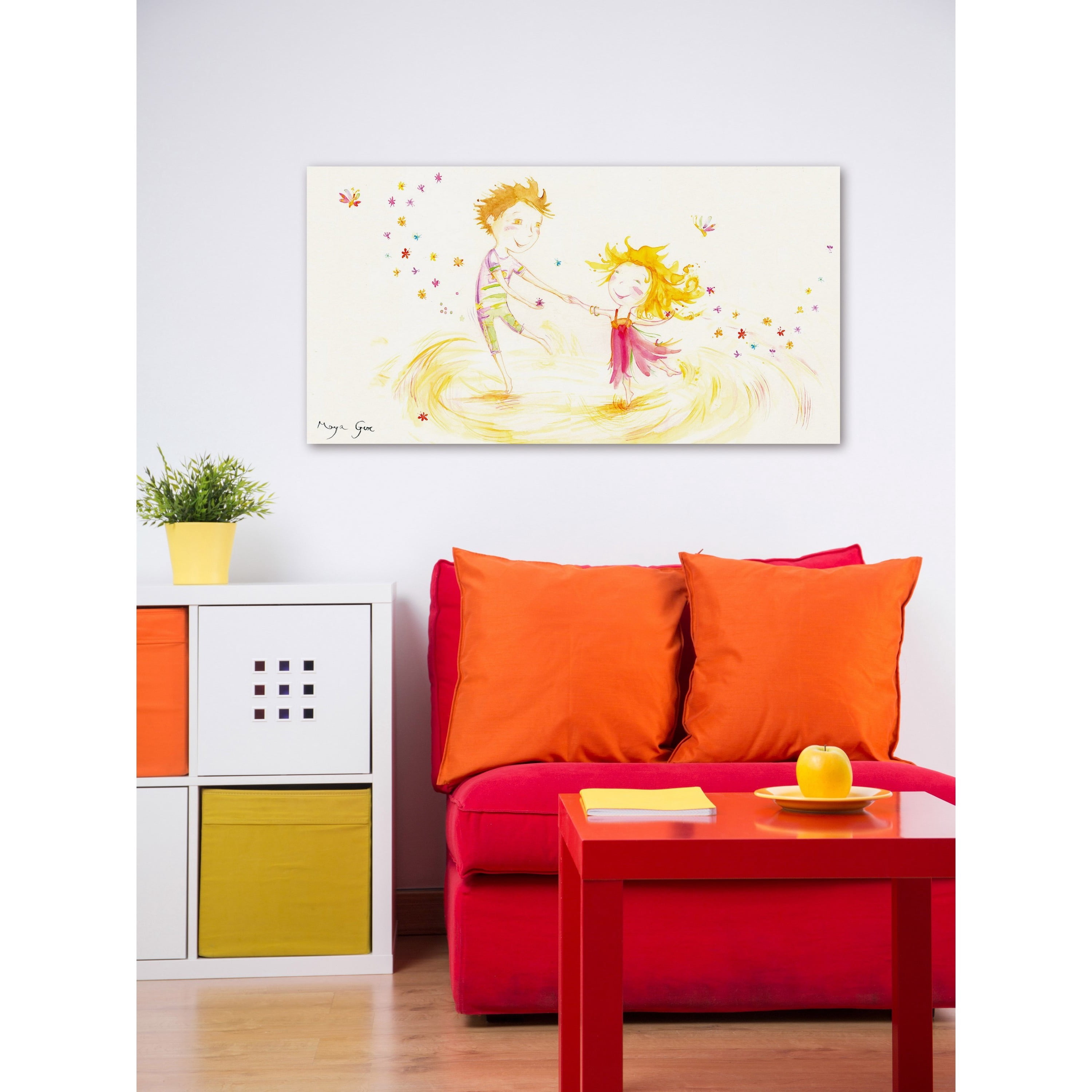 Marmont Hill 'Celebration Dance' by Maya Gur Painting Print on Wrapped Canvas