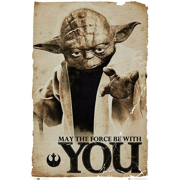 Star Wars - Movie Poster / Print (Yoda: May The Force Be With You) (24" X 36")