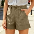 thumbnail image 6 of Sokhug Casual Shorts for Women High Waist Loose Fit Deep Utility Pockets Summer Daily Wear Outdoor Short, 6 of 8