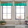 thumbnail image 4 of LALILO Kitchen Curtain Valance Baby Animals Nursery Children Rod Pocket Window Curtain 52"x 18" Set of 2, 4 of 7