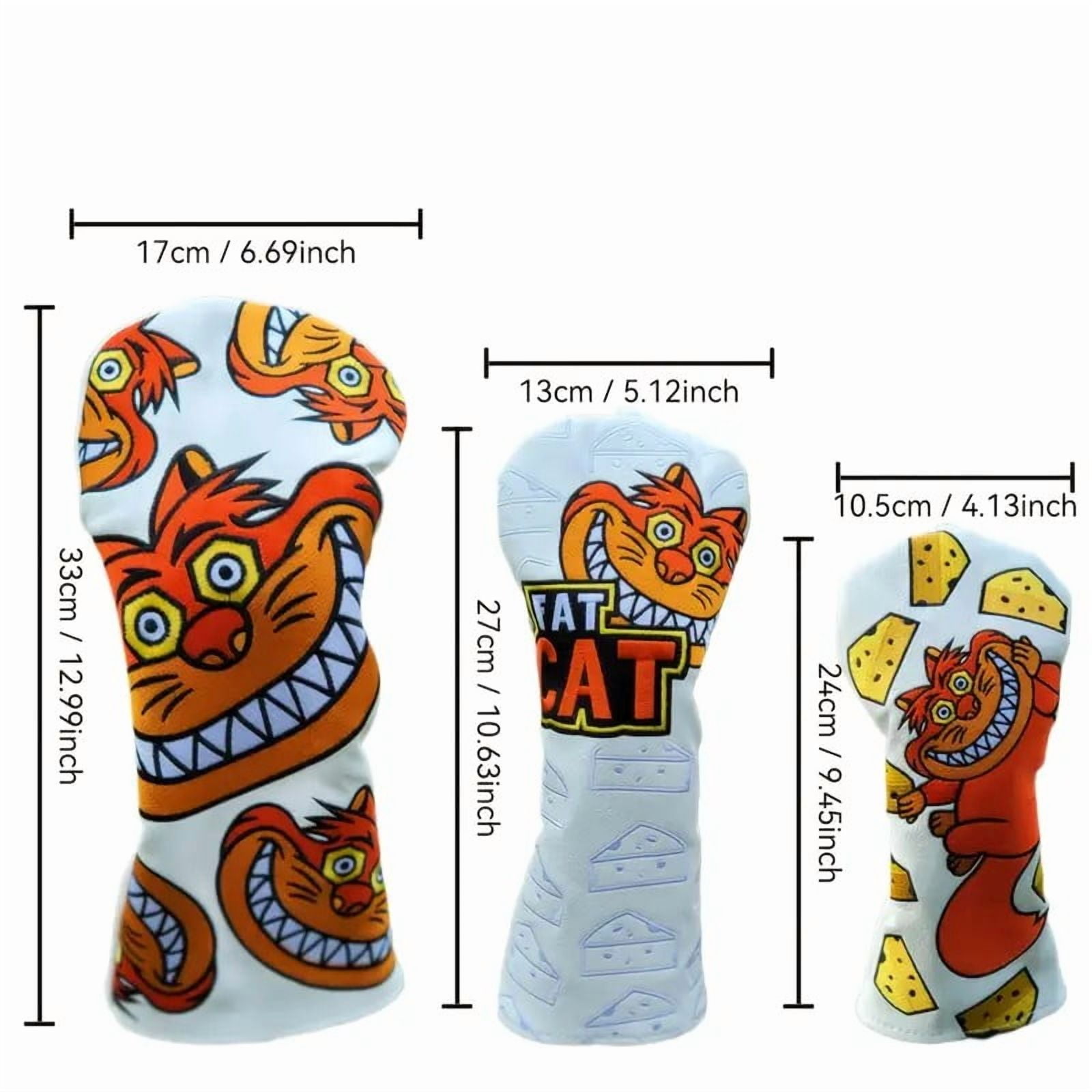 Coffee Cat Golf Club Headcover – PU Leather Driver