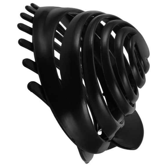 WRITWAA Round Hair Clamp Black Plastic for Versatile and Secure Bun Looks