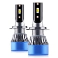 thumbnail image 1 of Yeacher 2Pcs IP68 Waterproof Car LED Headlight Bulbs LED Driving Lamp All-in-one Conversion Kit 50W, 1 of 8