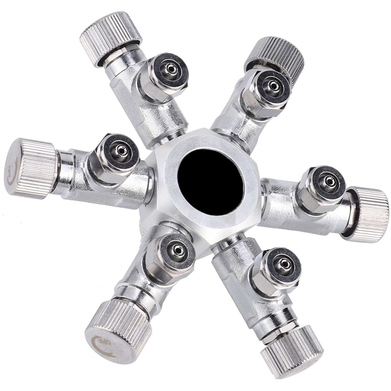 Feoflen Aquarium CO2 Splitter,CO2 Distributor,Multi Ways Distributor Aquarium Regulator CO2