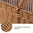 thumbnail image 3 of HAMPPLIES 1 Pce Petit Panier de Courses en Brun Clair pour Courses, 3 of 6