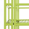 thumbnail image 2 of Pemberly Row Five-Tier Folding Shelf with Green Metal Frame, 2 of 7
