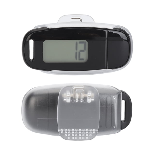 Podomètre Rétroéclairé, Support de Charge USB, Grand Écran LCD Podomètre Rechargeable avec Lanière pour Femmes Hommes Enfants